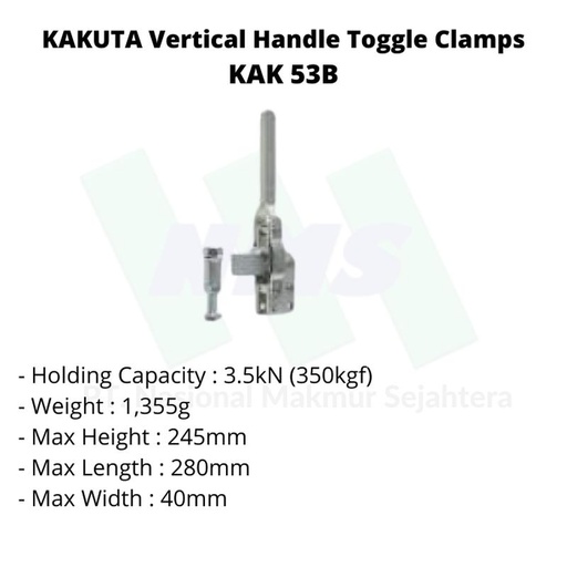 [EZM.1043383] KAKUTA Vertical Handle Toggle Clamps KAK 53B