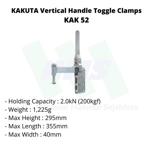[EZM.1043384] KAKUTA Vertical Handle Toggle Clamps KAK 52