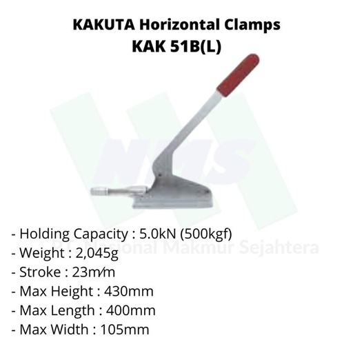 [EZM.1043391] KAKUTA Horizontal Clamps KAK 51B(L)