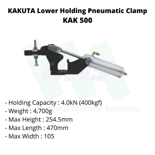 [EZM.1043395] KAKUTA Lower Holding Pneumatic Clamp KAK 500