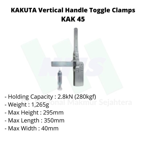 [EZM.1043397] KAKUTA Vertical Handle Toggle Clamps KAK 45