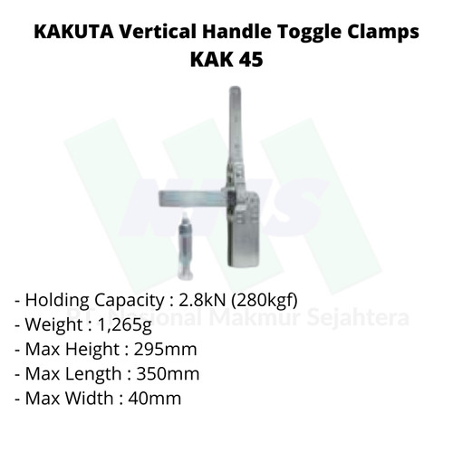 [EZM.1043397] KAKUTA Vertical Handle Toggle Clamps KAK 45