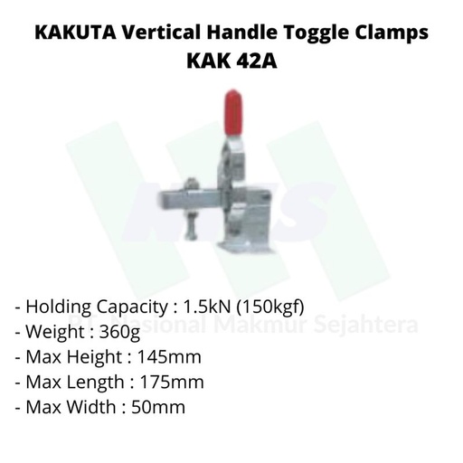 [EZM.1043403] KAKUTA Vertical Handle Toggle Clamps KAK 42A-2S