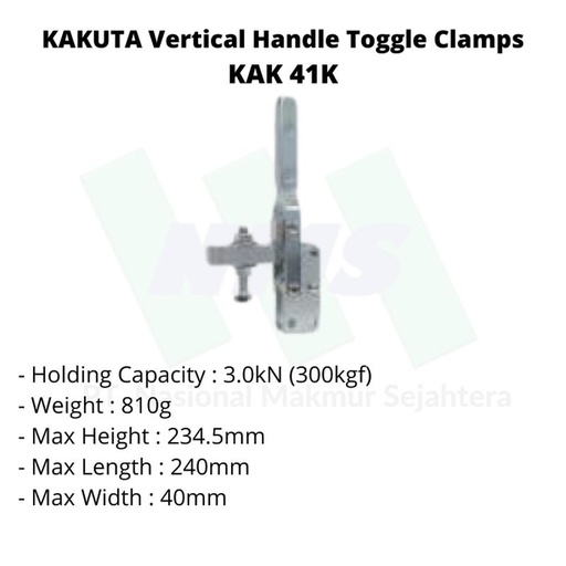 [EZM.1043405] KAKUTA Vertical Handle Toggle Clamps KAK 41K