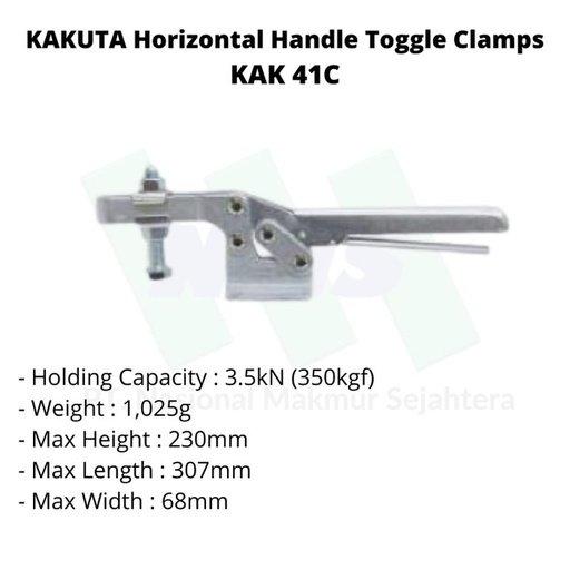 [EZM.1043407] KAKUTA Horizontal Handle Toggle Clamps 41C