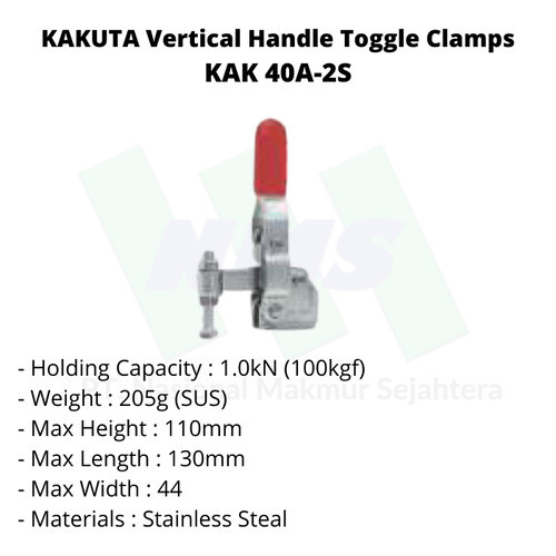 [EZM.1043414] KAKUTA Vertical Handle Toggle Clamps KAK 40A-2S