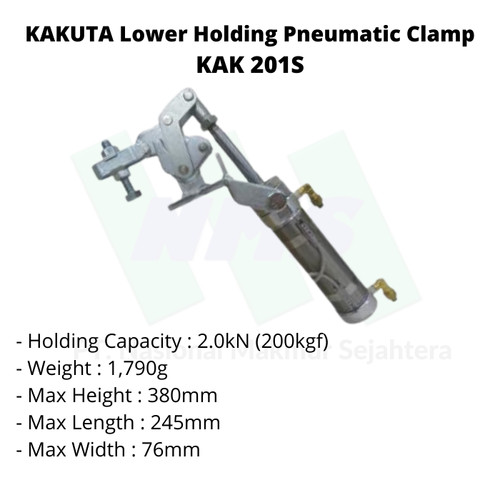 [EZM.1043427] KAKUTA Lower Holding Pneumatic Clamp KAK 201S