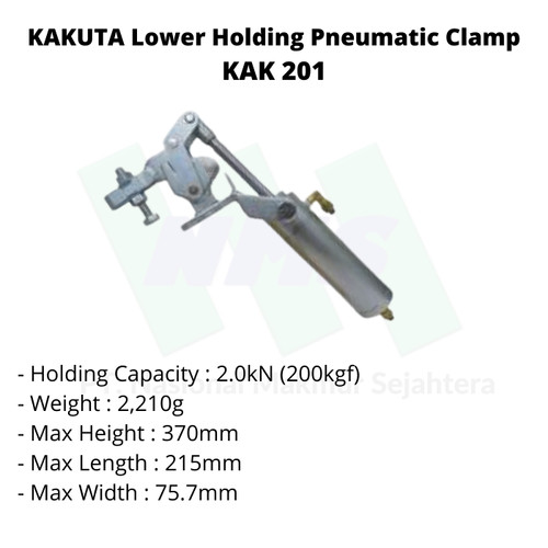 [EZM.1043428] KAKUTA Lower Holding Pneumatic Clamp KAK 201