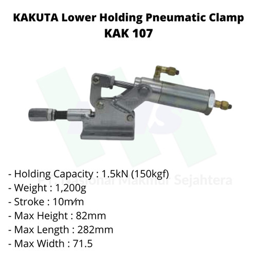 [EZM.1043440] KAKUTA Side/Lower Holding Pneumatic Clamp KAK 107