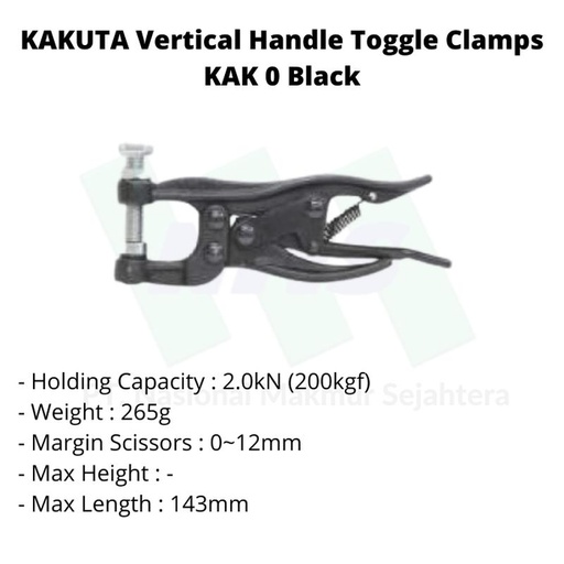 [EZM.1043454] KAKUTA Standard Type Hand Vice Pliers KAK 0BLACK