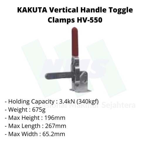 [EZM.1043455] KAKUTA Vertical Handle Toggle Clamps HV550