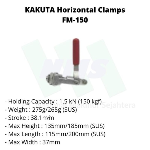 [EZM.1043480] KAKUTA Horizontal Clamps FM150