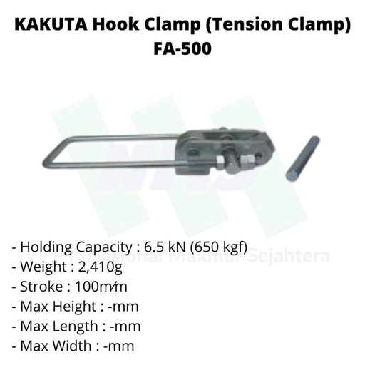 [EZM.1043481] KAKUTA Hook Clamp (Tension Clamp) FA-500
