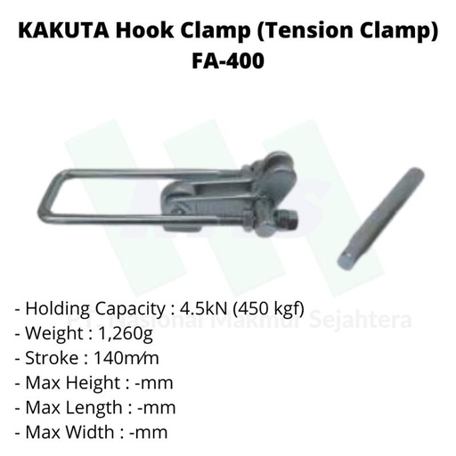 [EZM.1043482] KAKUTA Hook Clamp (Tension Clamp) FA400