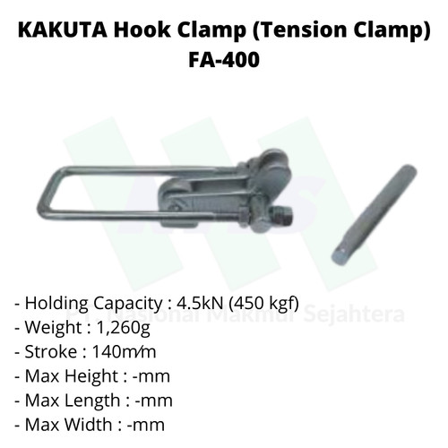 [EZM.1043482] KAKUTA Hook Clamp (Tension Clamp) FA400