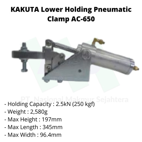 [EZM.1043488] KAKUTA Lower Holding Pneumatic Clamp AC650