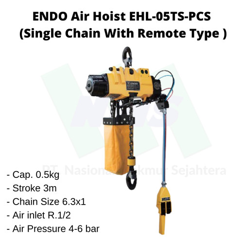 [EZM.1043535] ENDO Air Hoist EHL-05TS PCS-1 (Single chain with remote type)