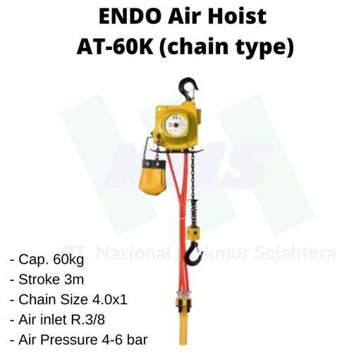 [EZM.1043539] ENDO Air Hoist AT-60K (chain type)