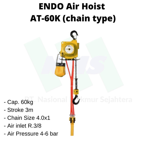 [EZM.1043539] ENDO Air Hoist AT-60K (chain type)