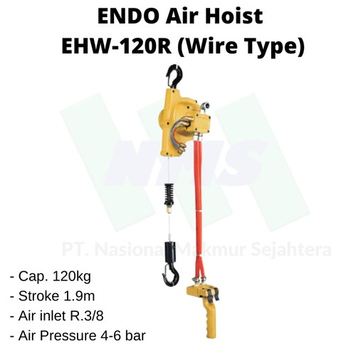 [EZM.1043540] ENDO Air Hoist EHW-120R (Wire with Remote Type)