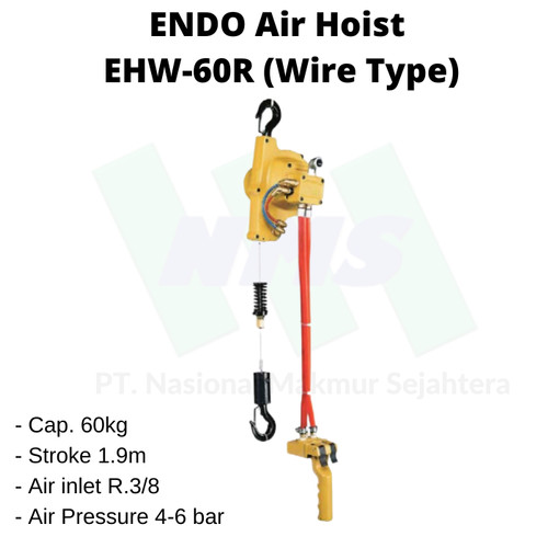 [EZM.1043541] ENDO Air Hoist EHW-60R (Wire with Remote Type)