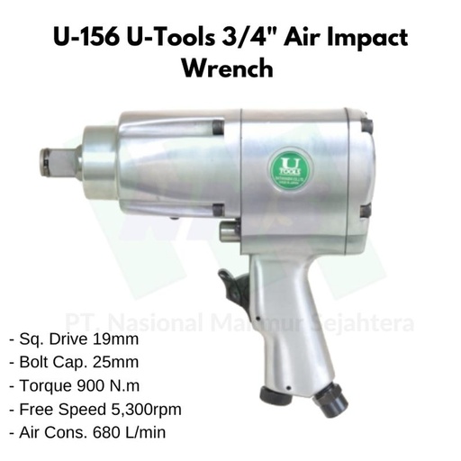 [EZM.1043557] U-156 U-Tools 3/4" Air Impact Wrench