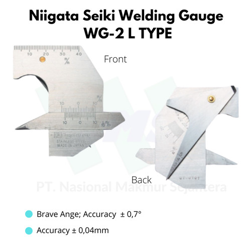 Niigata Seiki Welding Gauge WG-2 L Type