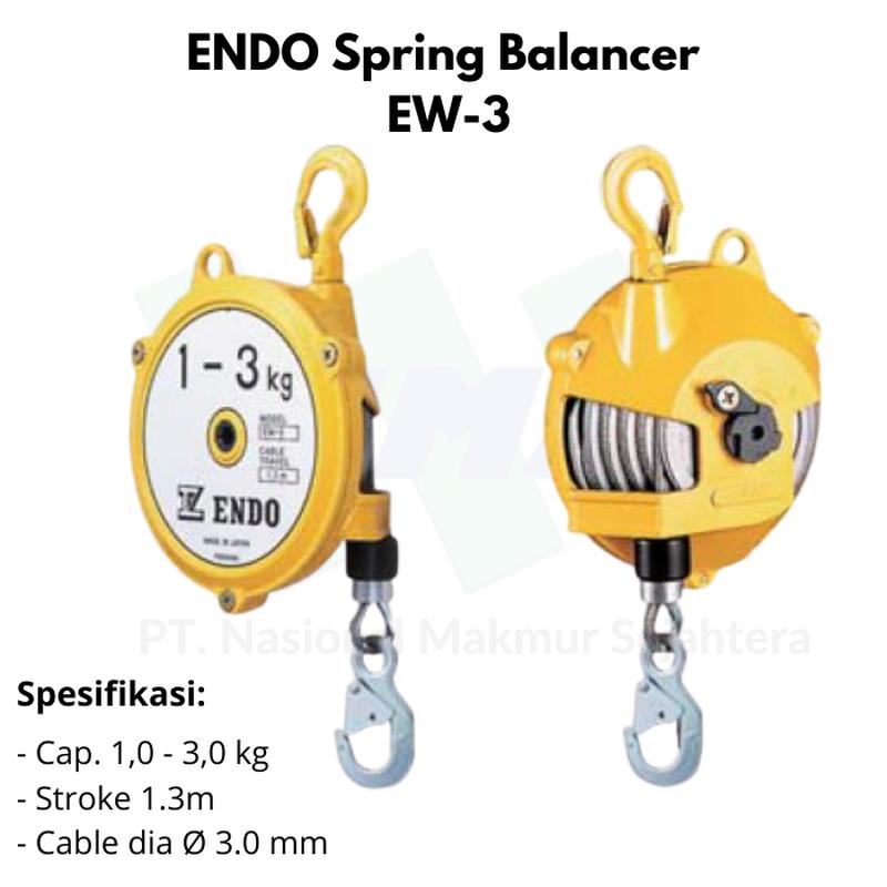 Jual Spring Balancer Cap. 1-3 kg stroke 1.3m ENDO EW-3 Official Resmi
