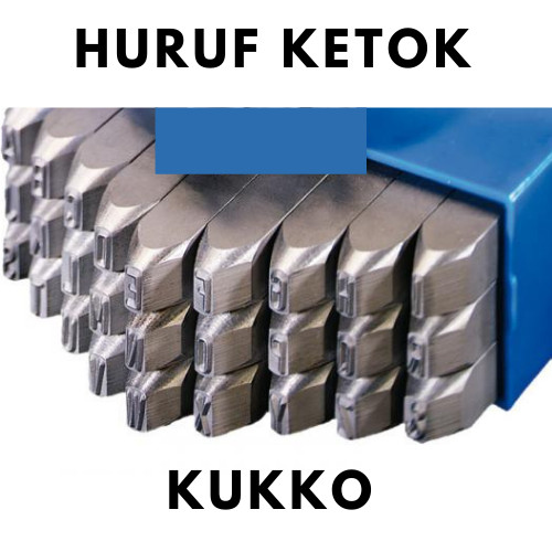 Huruf Ketok 4mm (Stumping Letter 4mm) Tipe Standard Brand Kukko