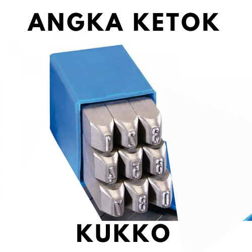Angka Ketok 20mm (Stamping Number 20mm) Tipe Standard Brand Kukko