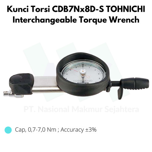 [EZM.1043693] Kunci Torsi CDB7Nx8D-S TOHNICHI Interchangeable Torque Wrench