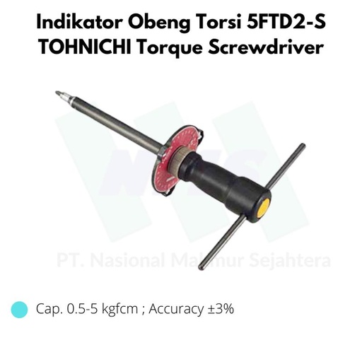 [EZM.1043721] Indikator Obeng Torsi 5FTD2-S TOHNICHI Torque Screwdriver