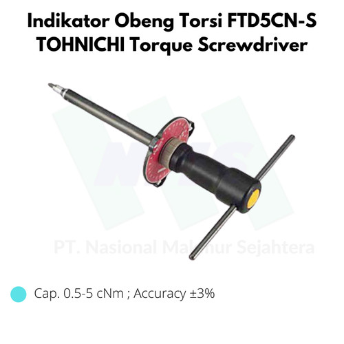 [EZM.1043732] Indikator Obeng Torsi FTD5CN-S TOHNICHI Torque Screwdriver