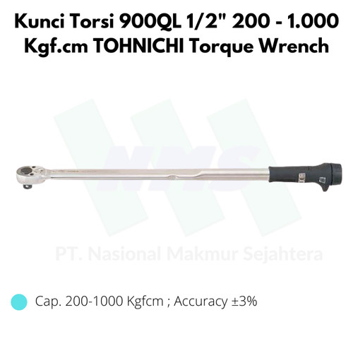 [EZM.1043778] Kunci Torsi 900QL 1/2" 200 - 1.000 Kgf.cm TOHNICHI Torque Wrench