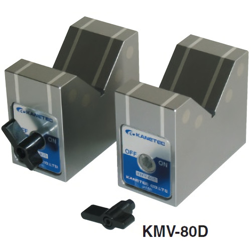 [EZM.1043860] Kanetec KMV-80D Magnetic V-Block Magnet 1 Set (2 Pcs)