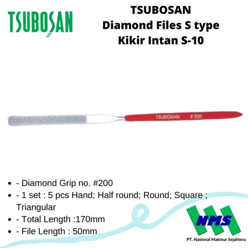 [EZM.1043944] Tsubosan Kikir Diamond S-10 NO-200