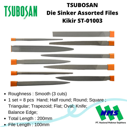 [EZM.1043962] Kikir Set Tekstur Halus Tsubosan ST-01003