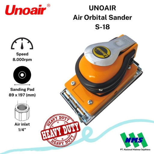 [EZM.1043975] Unoair Air Orbital Sander S-18