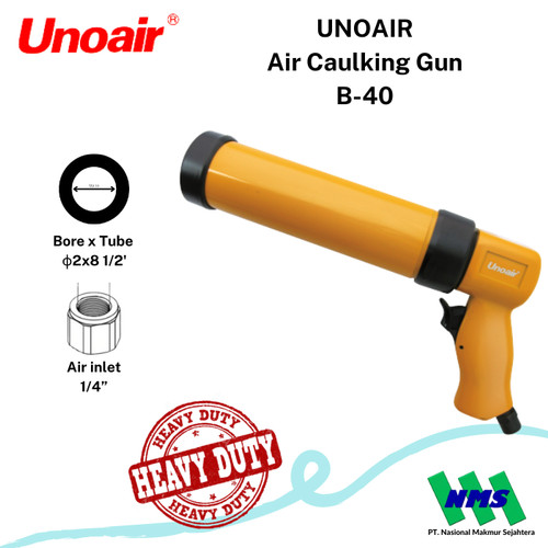 [EZM.1043982] Tembakan Lem Angin Air Caulking Gun (Metal Body) UNOAIR B-40