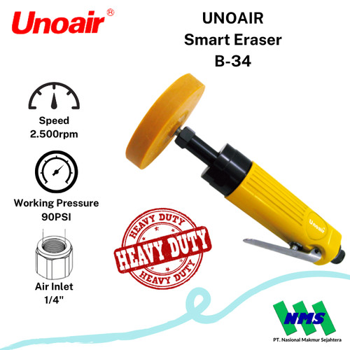 [EZM.1043984] Mesin Poles Angin Menghilangkan Kerak Lem Air Polisher UNOAIR B-34