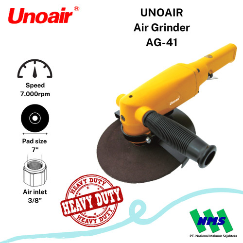 [EZM.1043988] Gerinda Angin 7 inch Air Grinder UNOAIR AG-41