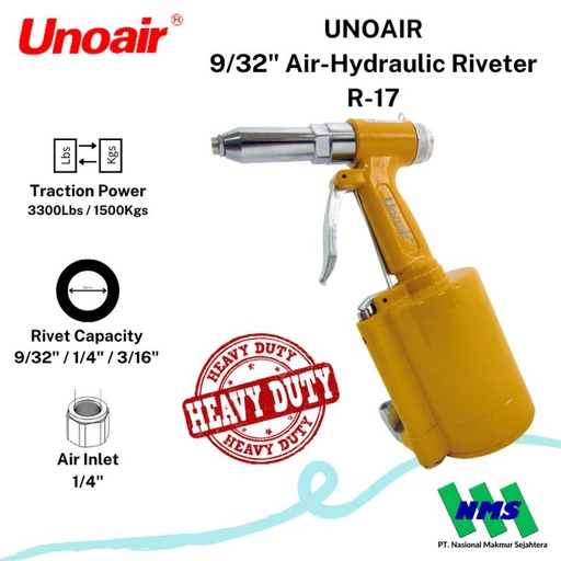 [EZM.1044005] Unoair Air Hydraulic Riveter R-17
