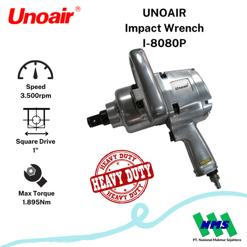 [EZM.1044012] Pembuka Baut Angin 1 inch Impact Wrenches UNOAIR I-8080P