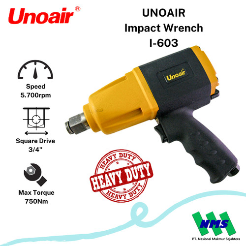 [EZM.1044014] Pembuka Baut Angin 1/2 inch Impact Wrenches UNOAIR I-603