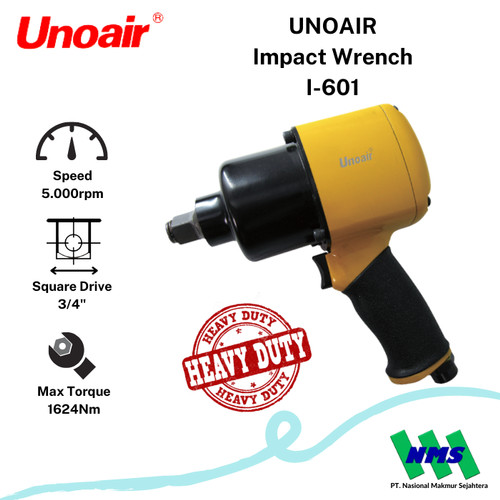 [EZM.1044015] Pembuka Baut Angin 3/4 inch Impact Wrenches UNOAIR I-601
