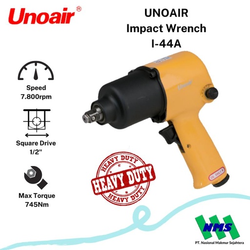 [EZM.1044016] Pembuka Baut Angin 1/2 inch Impact Wrenches UNOAIR I-44A
