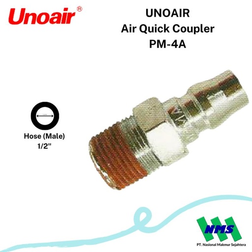 [EZM.1044031] Air Quick Coupler Sambungan Selang Kompresor UNOAIR PM-4A