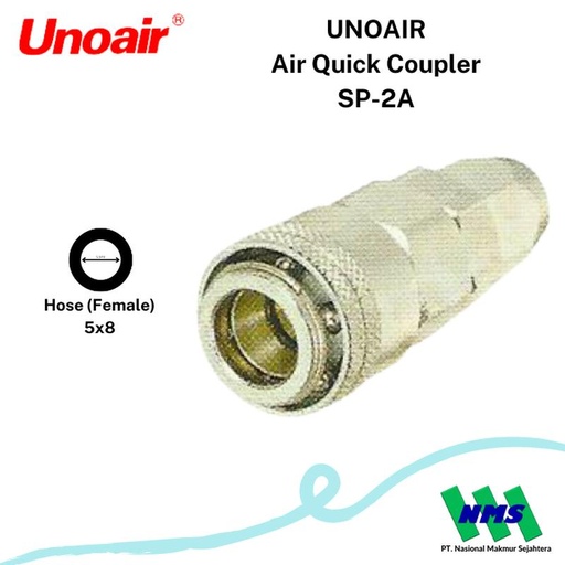 [EZM.1044034] Air Quick Coupler Sambungan Selang Kompresor UNOAIR SP-2A