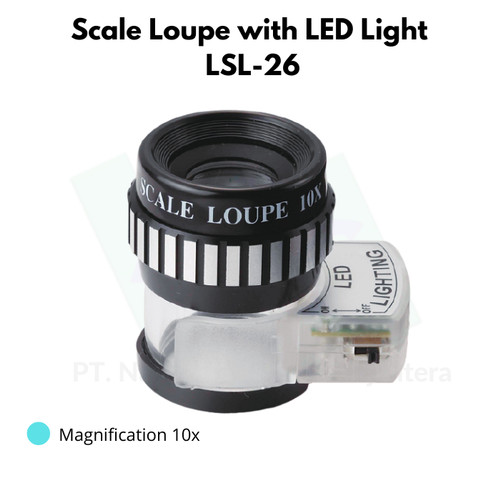 [EZM.1044045] Niigata seiki Scale Loupe with LED Light LSL-26