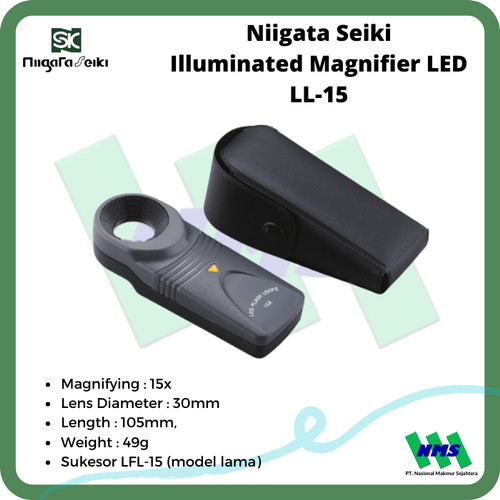 [EZM.1044046] Kaca Pembesar Niigata seiki Illuminated Magnifier LED LL-15 (LFL-15)
